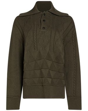 NAMACHEKO Military Turtleneck Wool - Green