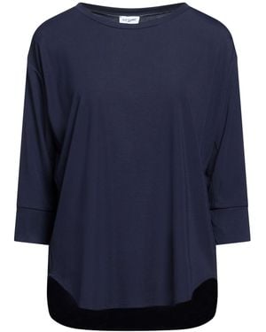 RUE DU BAC T-Shirt Viscose, Polyamide, Elastane - Blue