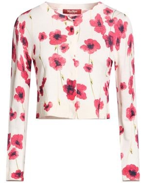 Max Mara Ivory Cardigan Wool, Silk - Pink