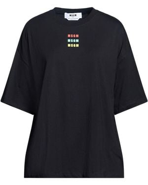 MSGM T-Shirt Cotton - Black