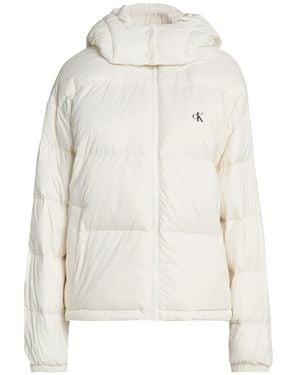 Calvin Klein Ivory Puffer Polyamide - White