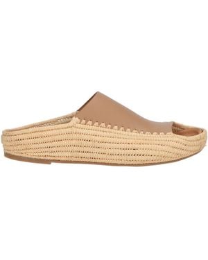 Paloma Barceló Leo Camel Sandals Leather, Textile Fibres - Brown