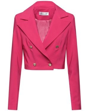 Feminista Fuchsia Blazer Polyester, Elastane - Pink