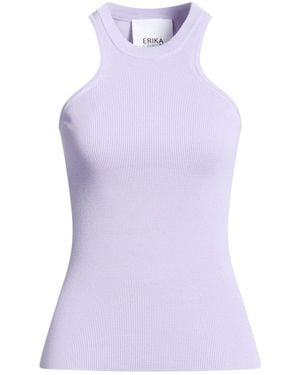 Erika Cavallini Semi Couture Tank Top Viscose, Polyamide - Purple