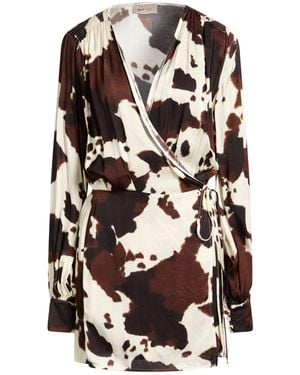 Liu Jo Cream Mini Dress Viscose - Black