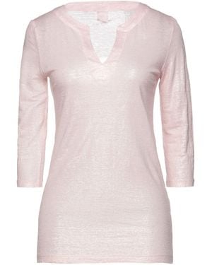 120% Lino T-shirt - Rosa