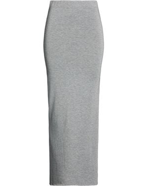 ALESSIA SANTI Maxi Skirt Polyester, Viscose, Elastane - Gray