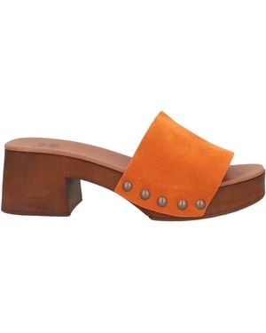 Mare Mare Mules & Clogs Leather - Orange
