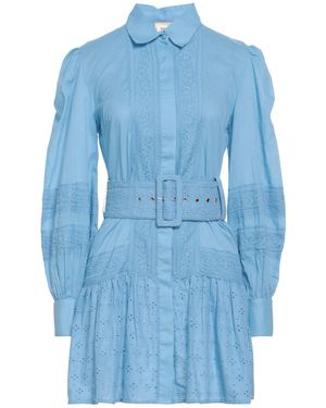 Toy G. Light Mini Dress Cotton, Nylon - Blue