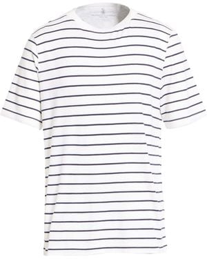 Brunello Cucinelli T-Shirt Silk, Cotton - White
