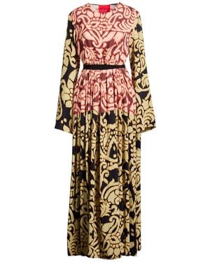 Co.Go Coral Maxi Dress Silk - Red