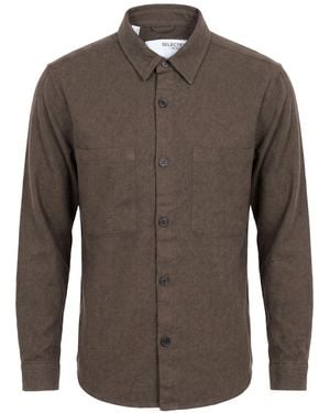 SELECTED Jacket Organic Cotton, Cotton - Brown