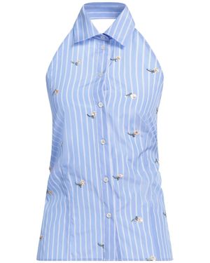 MSGM Shirt Cotton, Polyester, Elastane - Blue