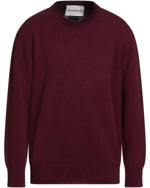 Amaranto Burgundy Jumper Wool, Cashmere - Red