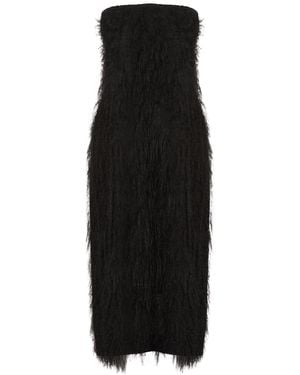 Ferragamo Midi Dress Viscose, Acetate - Black