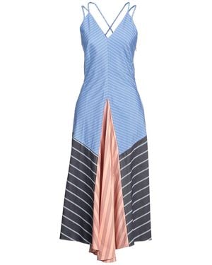Paul Smith Maxi Dress Cotton, Acetate, Silk - Blue