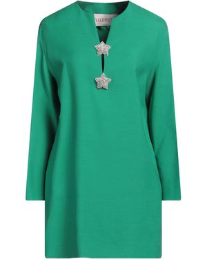 Valentino Garavani Mini Dress Virgin Wool, Silk - Green