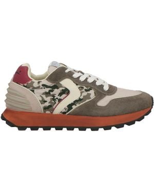 Voile Blanche Sneakers Leather, Textile Fibers - Brown
