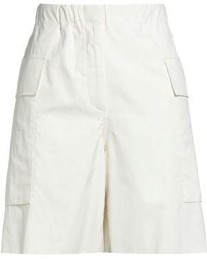 Jil Sander Ivory Shorts & Bermuda Shorts Cotton - White