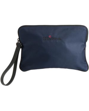 Kiton Clutch Polyamide, Cotton - Blue