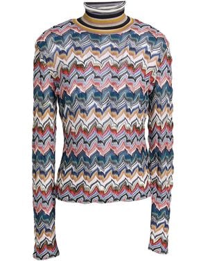 Missoni Rollkragenpullover - Blau
