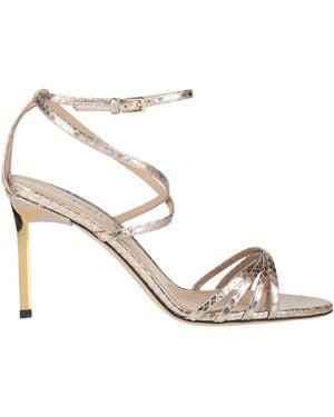 Tom Ford Platinum Sandals Leather - Metallic
