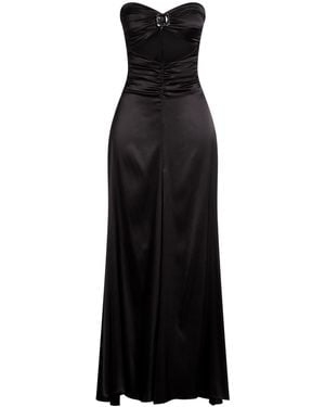 SIMONA CORSELLINI Maxi Dress Polyester, Elastane - Black