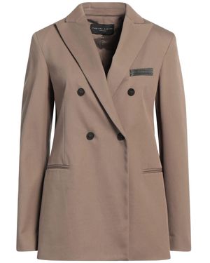 Fabiana Filippi Khaki Blazer Cotton, Polyamide, Elastane, Ecobrass - Brown
