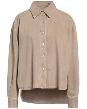 Agolde Khaki Denim Shirt Organic Cotton, Lyocell - Natural