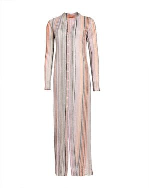 Missoni Maxi Dress Viscose, Metal Fibre, Polyamide, Polyester - Pink