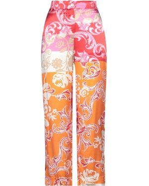 Shirtaporter Pants Silk, Elastane - Orange