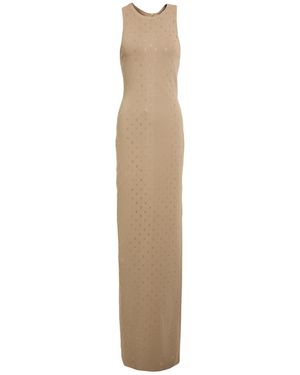 Elisabetta Franchi Maxi Dress - Natural