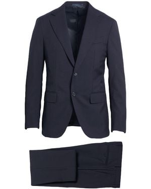 Caruso Midnight Suit Wool - Blue