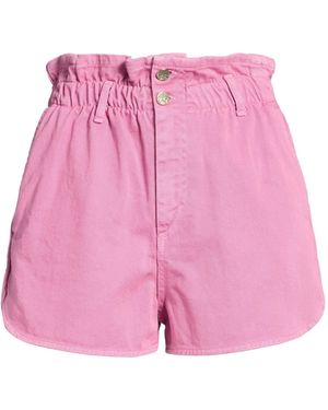 Kaos Denim Shorts - Pink