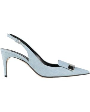 Sergio Rossi Court Shoes Textile Fibres - White