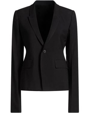 Rick Owens Blazer Virgin Wool, Elastane - Black