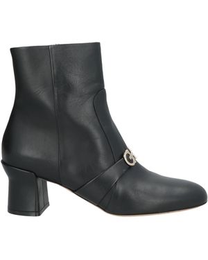 Ferragamo Ankle Boots Leather - Black