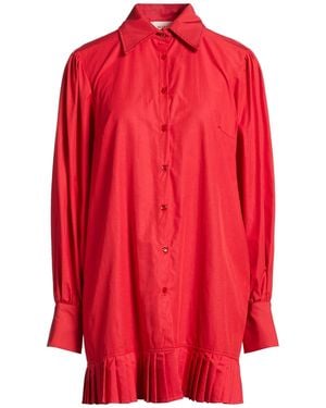 ViCOLO Mini Dress Polyester, Cotton - Red