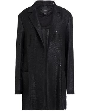 Mouche Blazer Linen, Polyester, Polyamide - Black