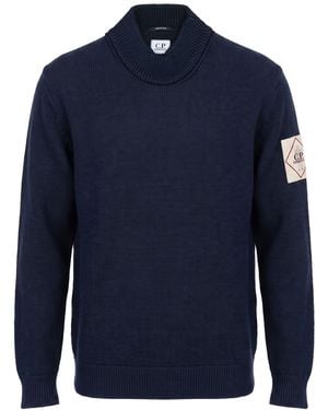 C.P. Company Rollkragenpullover - Blau