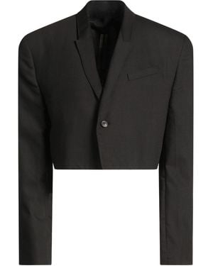 Rick Owens Blazer Virgin Wool, Polyamide - Black