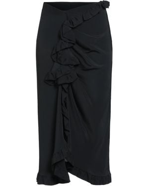 Maliparmi Midi Skirt Acetate, Silk - Black
