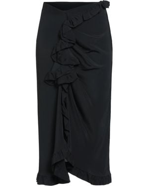 Maliparmi Midi Skirt Acetate, Silk - Black