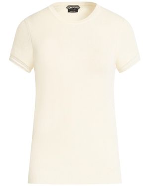 Tom Ford Sweater Cashmere, Silk, Viscose - Natural