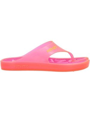 KENZO Fuchsia Thong Sandal Rubber - Pink