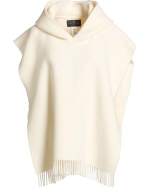 Brunello Cucinelli Cashmere Cape Wool, Cashmere - White