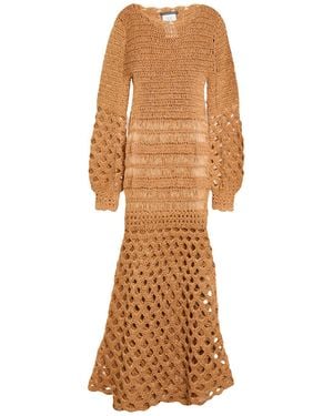 Alberta Ferretti Maxi Dresses - Natural