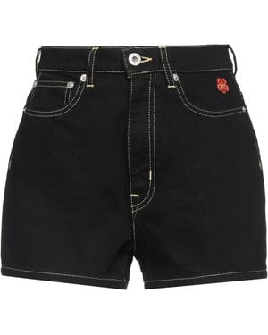KENZO Denim Shorts Cotton, Elastane - Black