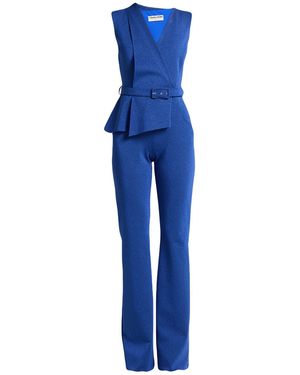 La Petite Robe Di Chiara Boni Jumpsuit Polyamide, Viscose, Elastane, Polyester - Blue