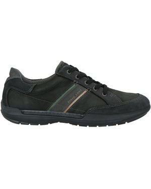 Ecco Charcoal Sneakers Leather - Black